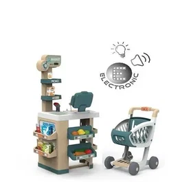Smoby Supermarché avec caisse enregistreuse et 34 accessoires