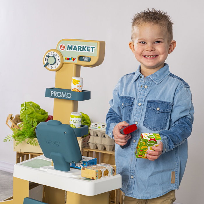 Smoby Supermarché avec Chariot et Caisse Enregistreuse