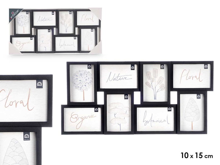 GIFTDECOR Porte-photos 8 photos 10x15cm Noir GIFTDECOR Porte-photos 8 photos 10x15cm Noir