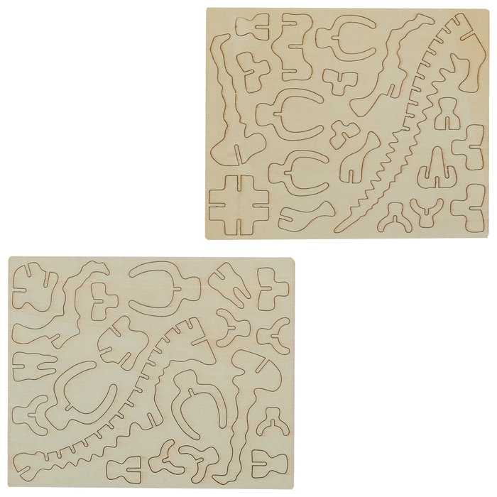Jeux 2 momes Puzzle Dinosaure 3D - 4 modèles assortis