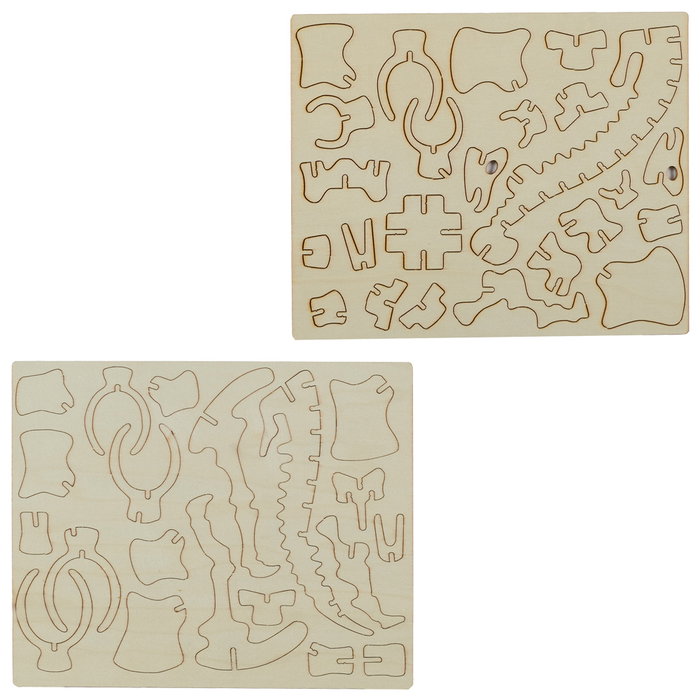 Jeux 2 momes Puzzle Dinosaure 3D - 4 modèles assortis