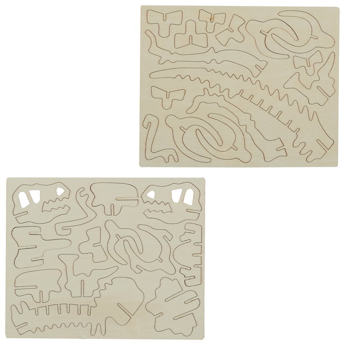 Jeux 2 momes Puzzle Dinosaure 3D - 4 modèles assortis