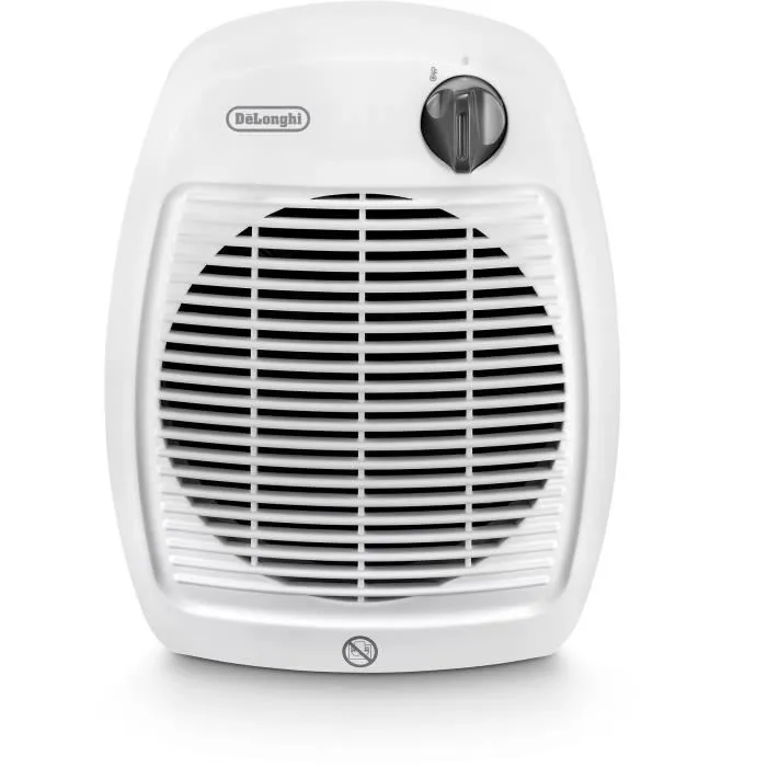 Delonghi HVA1120 Radiateur soufflant blanc 2000 W avec thermostat électronique - Convection - Dimensions: 27 x 17 x 22 cm