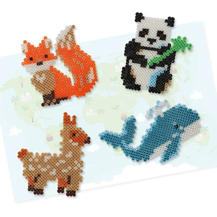 SES CREATIVE Kit créatif Beedz - Perles à repasser Animaux du monde (3500 perles) - Activité éducative de géographie pour enfants à partir de 5 ans SES CREATIVE Kit créatif Beedz - Perles à repasser Animaux du monde (3500 perles) - Activité éducative de géographie pour enfants à partir de 5 ans