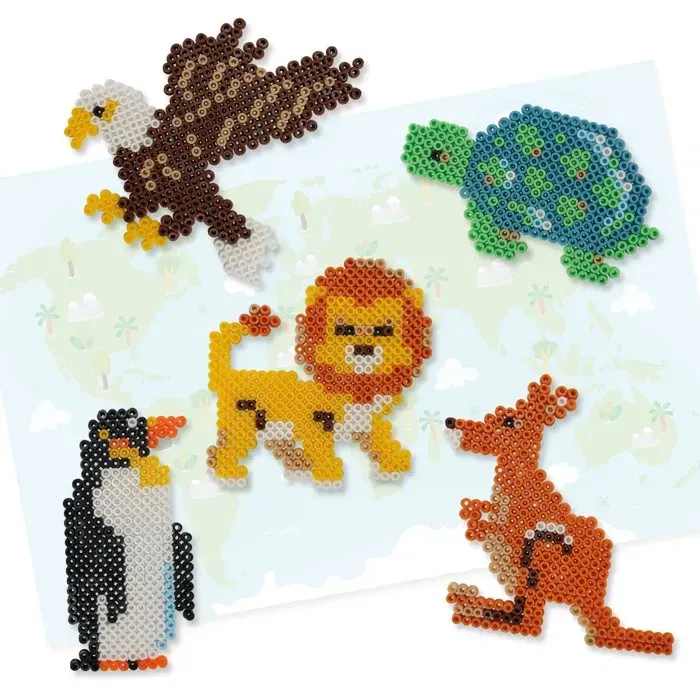 SES CREATIVE Kit créatif Beedz - Perles à repasser Animaux du monde (3500 perles) - Activité éducative de géographie pour enfants à partir de 5 ans SES CREATIVE Kit créatif Beedz - Perles à repasser Animaux du monde (3500 perles) - Activité éducative de géographie pour enfants à partir de 5 ans