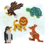SES CREATIVE Kit créatif Beedz - Perles à repasser Animaux du monde (3500 perles) - Activité éducative de géographie pour enfants à partir de 5 ans