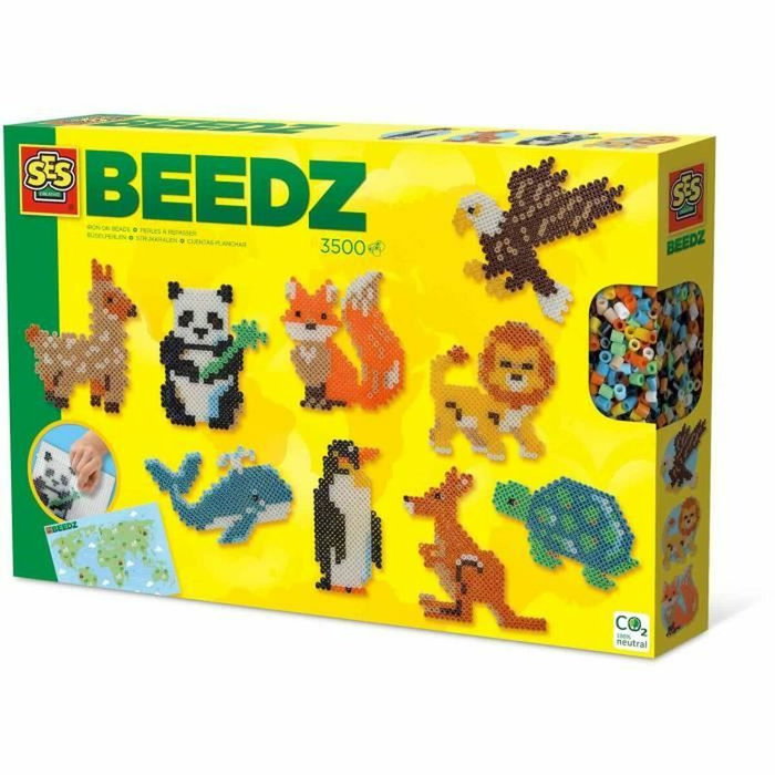 SES Creative Perles à repasser - Animaux du monde