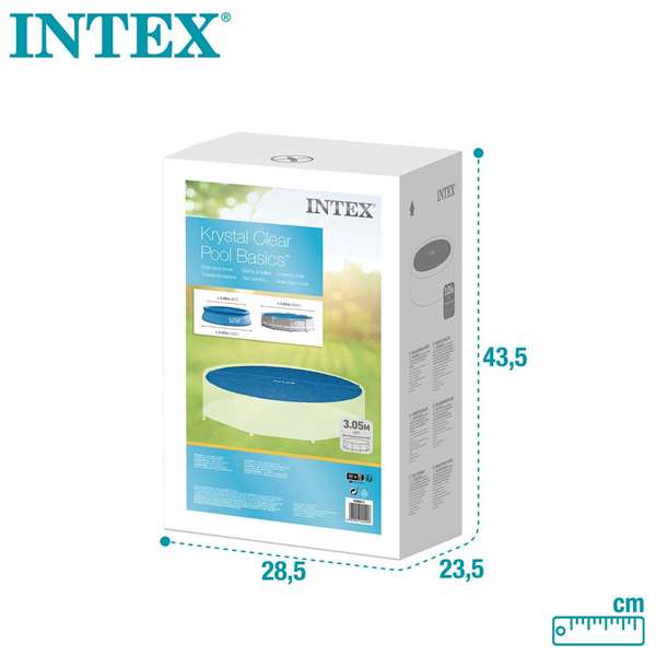 Intex - Couverture solaire pour piscine Easy Set/Frame - Diamètre 305 cm (10 pieds) - PVC