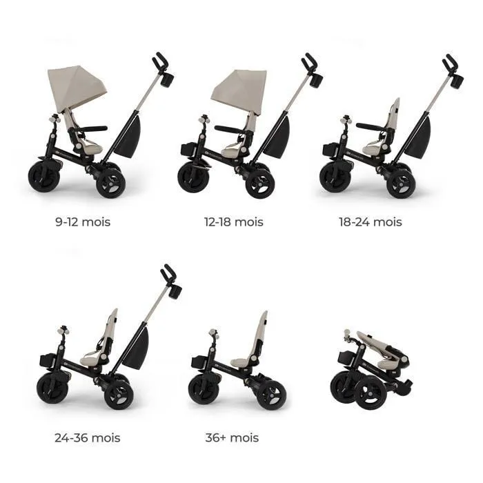 Kinderkraft AVEO 2 PLUS Tricycle évolutif 6 fonctions Beige