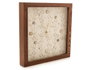 Innspiro Horloge carrée en pin massif avec verre 27x27cm