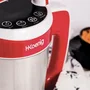 H.Koenig MXC18 Blender chauffant 850 W 1,1 L Inox - Soupe & compote - 2 programmes de cuisson (rouge)