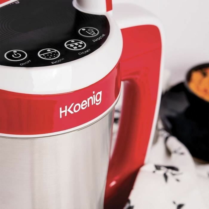 H.Koenig MXC18 Blender chauffant Rouge, 850 W, 1,1 L H.Koenig MXC18 Blender chauffant Rouge, 850 W, 1,1 L