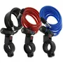 BURG WACHTER 1 260 100 - Antivol vélo à câble spirale acier 8 mm (100 cm) avec clé et support