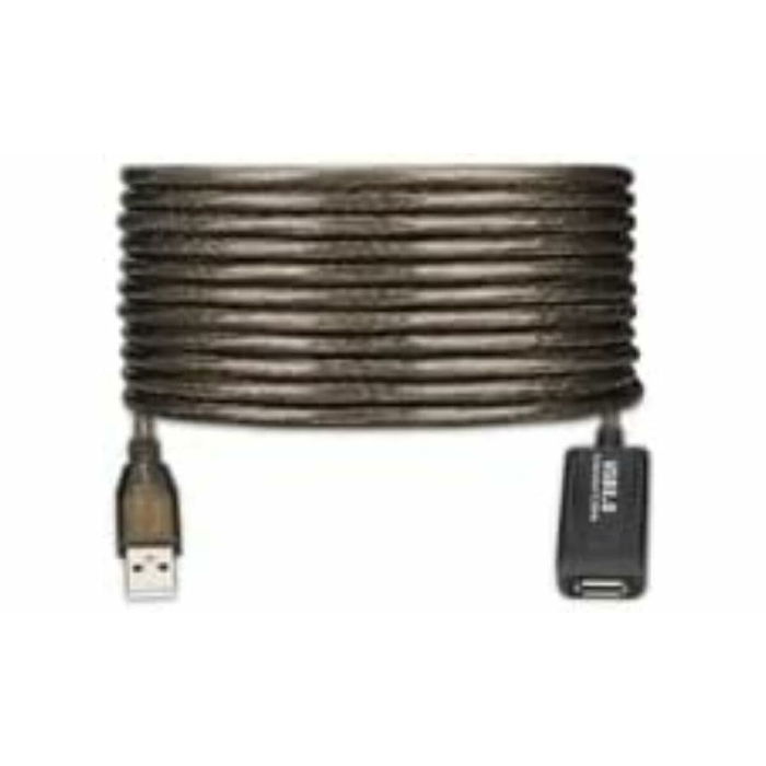 Câble Rallonge à USB Ewent 65 TU65U7005F Noir 25 m