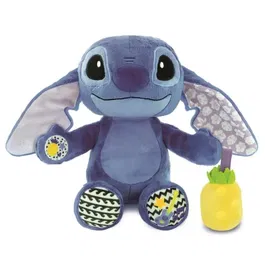 Clementoni Peluche Musicale Stitch Disney - Ultra Douce avec Berceuses et Effets Sonores - Pour Bébé 12 Mois et Plus