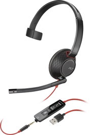 HP Blackwire 5210 Casque Mono USB-A Filaire pour Professionnels, Confort Ergonomique