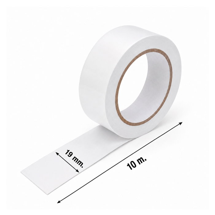WOLFPACK LINEA PROFESIONAL Ruban isolant blanc 10 m x 19 mm