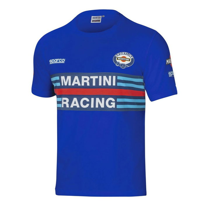 Sparco T-shirt Martini-R manches courtes bleu clair Taille S Sparco T-shirt Martini-R manches courtes bleu clair Taille S