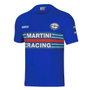 Sparco T-shirt Martini-R manches courtes bleu clair Taille S