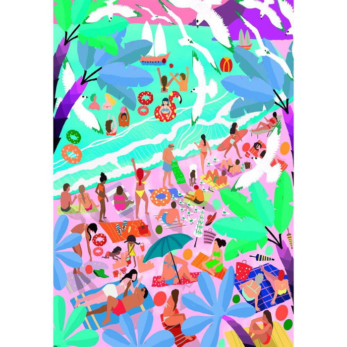 Clementoni Puzzle Compact Sunday at the Beach 1000 pièces Clementoni Puzzle Compact Sunday at the Beach 1000 pièces