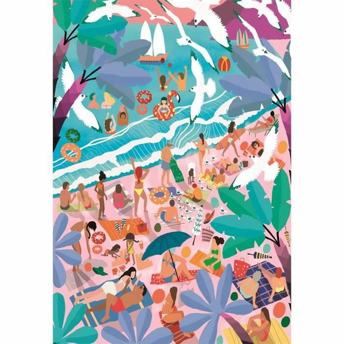 Clementoni Puzzle Compact Sunday at the Beach 1000 pièces Clementoni Puzzle Compact Sunday at the Beach 1000 pièces