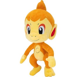 JAZWARES - Peluche Pokémon Chimchar - Peluche Officielle - 20 cm