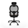 Piqueras y Crespo Chaise de Bureau Jorquera 2D036N2 Gris Brun foncé