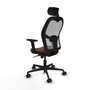 Piqueras y Crespo Chaise de Bureau Jorquera 2D036N2 Gris Brun foncé