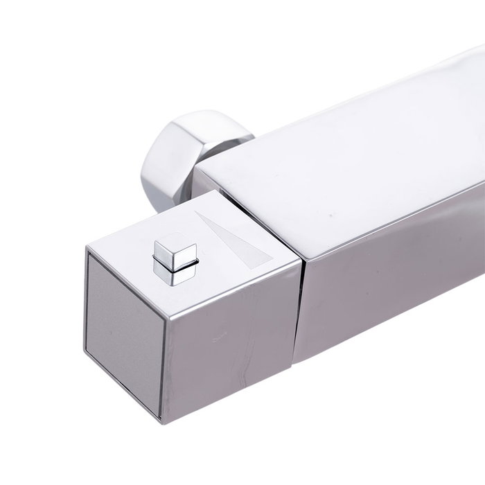 Ensemble de douche en laiton/zinc - ABS, chrome, eau chaude-froide, deux poignées