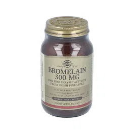 Solgar Bromelina 300 mg 60 gélules Complément alimentaire enzymatique végétalien
