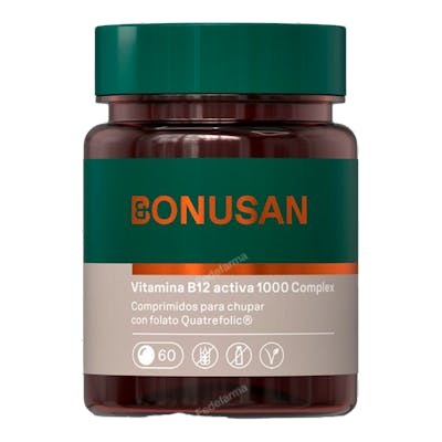 BONUSAN Vitamine B12 Activa 1000 Complex 60 pastilles BONUSAN Vitamine B12 Activa 1000 Complex 60 pastilles
