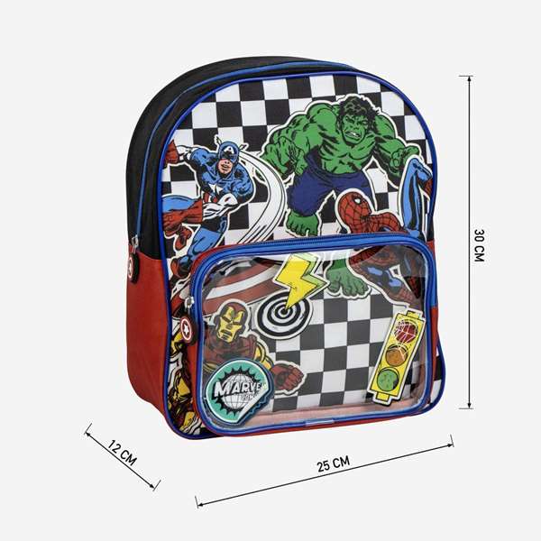 Cerdá Mochila infantile Avengers - Sac à dos pour enfant avec motif Avengers, dimensions : 2.5 cm x 3.0 cm x 1.2 cm - Âge recommandé : 3 ans et plus - Couleur disponible : Noir Cerdá Mochila infantile Avengers - Sac à dos pour enfant avec motif Avengers, dimensions : 2.5 cm x 3.0 cm x 1.2 cm - Âge recommandé : 3 ans et plus - Couleur disponible : Noir