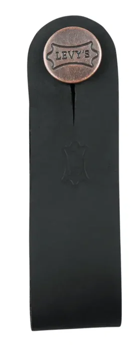 LEVYS Adaptateur de sangle pour guitare acoustique en cuir noir LEVYS Adaptateur de sangle pour guitare acoustique en cuir noir