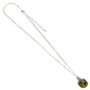 THE CARAT SHOP - Colgante Hufflepuff Harry Potter - Pendentif en alliage de zinc plaqué argent - Chaîne 40 cm + 5 cm extensible