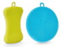 ARTE REGAL Set de 2 épongeurs en silicone Jaune-Bleu