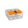 Wago Connecteur rapide à levier 3 voies, 0,14-4 mm², transparent