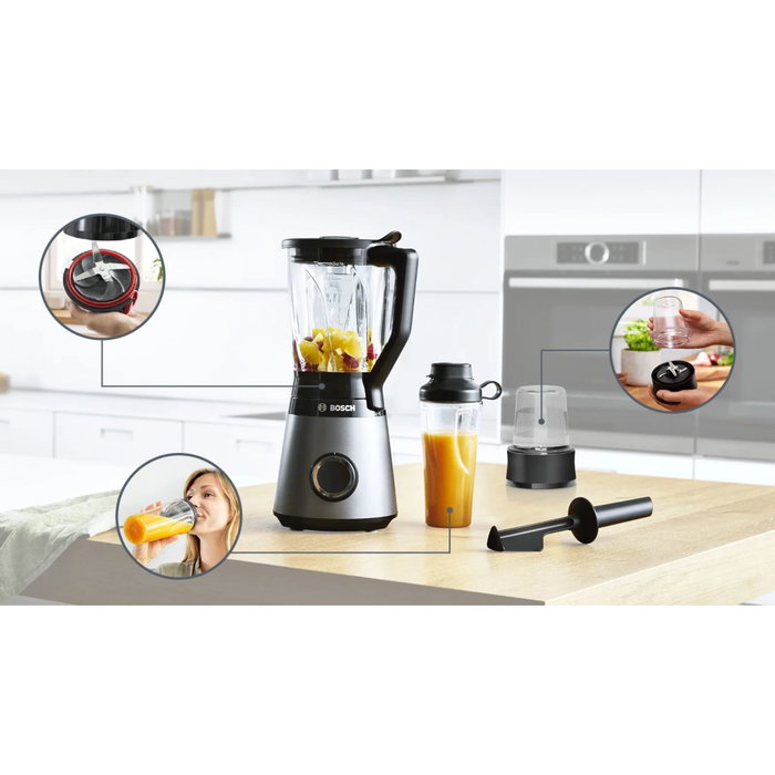 Bosch MMB 6177S Blender VitaPower Serie 4 argent Bosch MMB 6177S Blender VitaPower Serie 4 argent