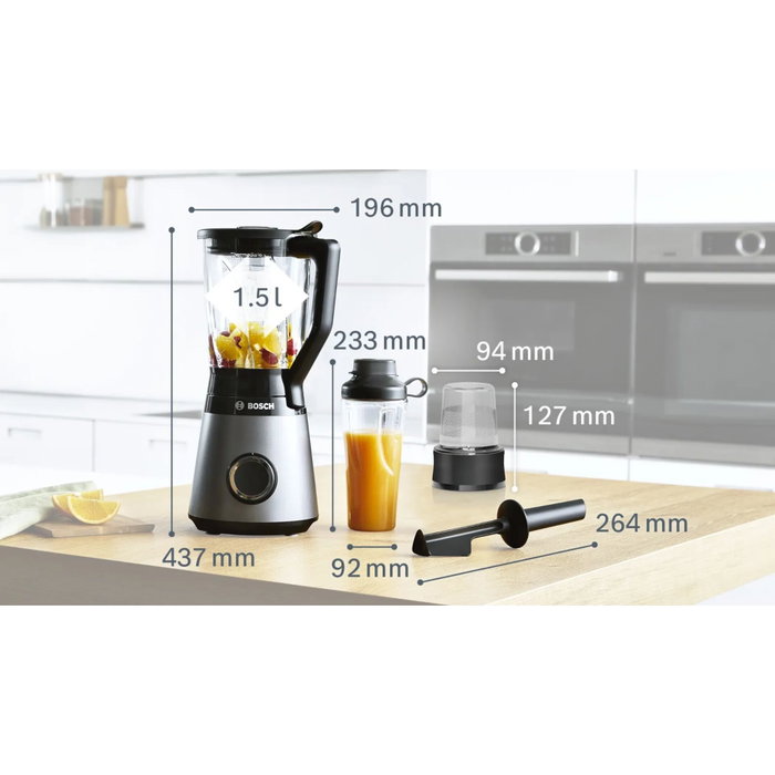 Bosch MMB 6177S Blender VitaPower Serie 4 argent Bosch MMB 6177S Blender VitaPower Serie 4 argent