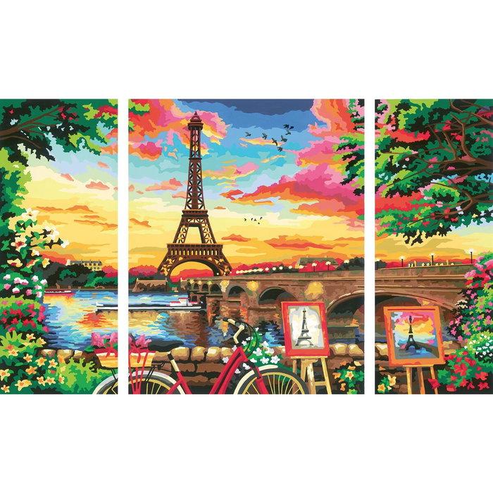 Ravensburger CreArt Paris Peinture par numéros Format Triptyque 80x50cm