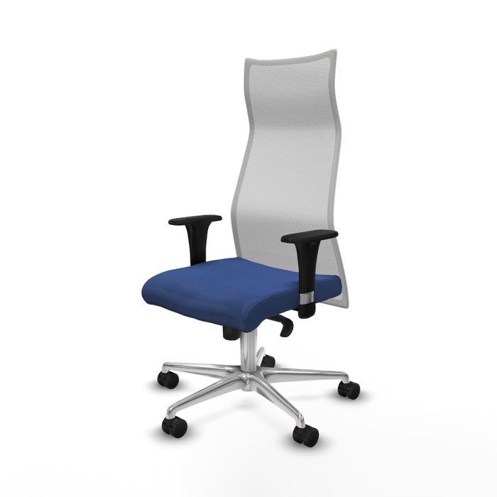 Piqueras y Crespo Albacete Chaise de Bureau Bleu marine et Blanc
