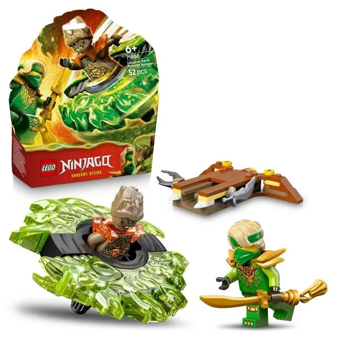 LEGO NINJAGO Jeu de Construction 71850 Lloyd contre la Toupie du Monstre de la Terre - Saison 4 LEGO NINJAGO Jeu de Construction 71850 Lloyd contre la Toupie du Monstre de la Terre - Saison 4