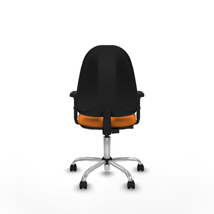 PIQUERAS Y CRESPO Chaise de bureau Algarra, similicuir orange, mécanisme Contact permanent PIQUERAS Y CRESPO Chaise de bureau Algarra, similicuir orange, mécanisme Contact permanent