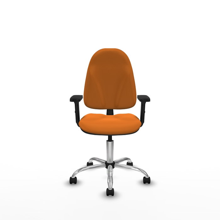 PIQUERAS Y CRESPO Chaise de bureau Algarra, similicuir orange, mécanisme Contact permanent PIQUERAS Y CRESPO Chaise de bureau Algarra, similicuir orange, mécanisme Contact permanent