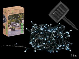 IBERGARDEN Guirlande solaire 11m 100 LED lumière froide