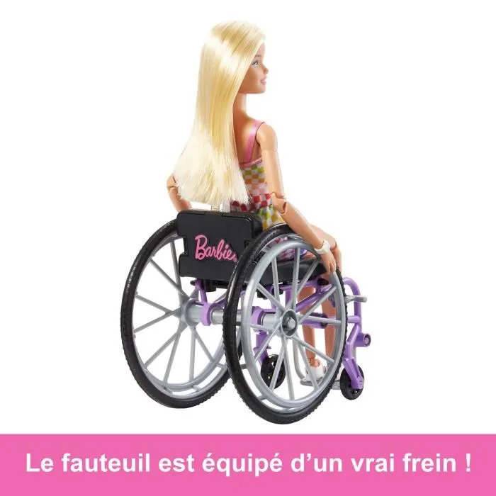 Barbie Poupée Fashionistas HJT13 avec fauteuil roulant - Célébration de la diversité et de la mode Barbie Poupée Fashionistas HJT13 avec fauteuil roulant - Célébration de la diversité et de la mode