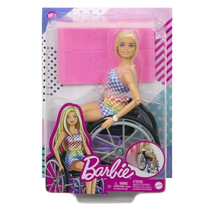 Barbie Poupée Fashionistas HJT13 avec fauteuil roulant - Célébration de la diversité et de la mode Barbie Poupée Fashionistas HJT13 avec fauteuil roulant - Célébration de la diversité et de la mode