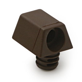 HERRAJES ALK Ensemble équerre de montage direct nylon marron