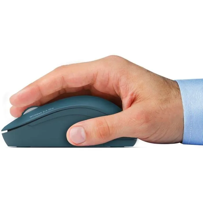 Port Designs Souris sans fil 900545 Collection II, technologie 2.4 GHz, ultra-compacte et silencieuse, couleur bleu profond