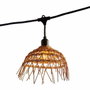 Lumisky Guirlande lumineuse Hawaii Light avec abat-jour polyrotin et 10 ampoules E27 LED