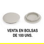 HERRAJES ALK Couvercle Canelle en Aluminium de 18mm Gris, Lot de 100 Unités - Pour Quincaillerie de Fenêtres